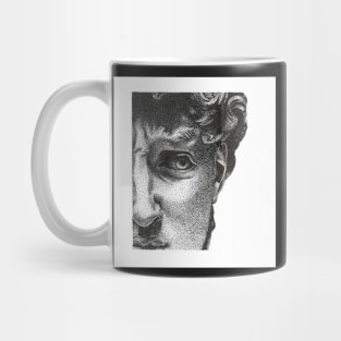 seek the face (pointillism) Mug